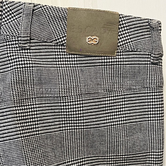 114. ESCADA BLACK WHITE /herringbone, Designer, Pants 8 - Picture 6 of 15